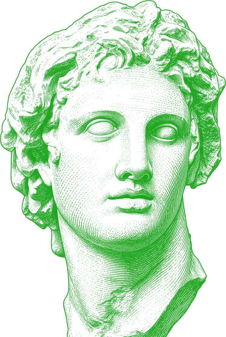 classical bust with the hho mark